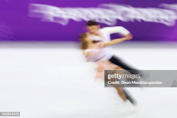 Kavita Lorenz and Joti Polizoakis of Germany compete in the Figure Skating Ice Dance Free Dance on day eleven of the PyeongChang 2018 Winter Olympic...