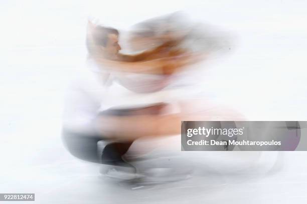 Kavita Lorenz and Joti Polizoakis of Germany compete in the Figure Skating Ice Dance Free Dance on day eleven of the PyeongChang 2018 Winter Olympic...