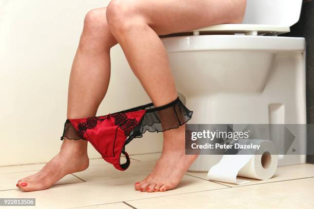 lady on toilet - pissing stock pictures, royalty-free photos & images