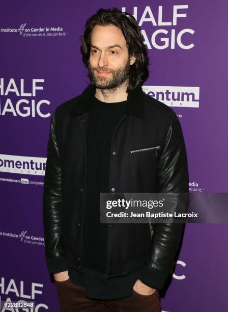 Chris D'Elia attends the premiere of Momentum Pictures' 'Half Magic' at The London West Hollywood on February 21, 2018 in West Hollywood, California.