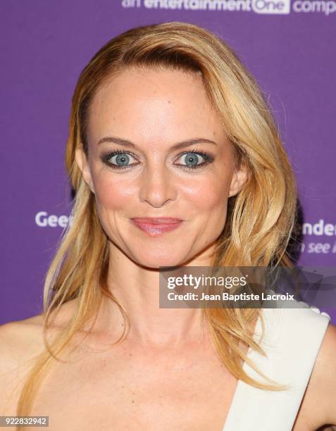 Heather Graham attends the premiere of Momentum Pictures' 'Half Magic' at The London West Hollywood on February 21, 2018 in West Hollywood,...