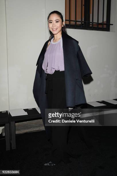 Nga Nguyen attends the Max Mara show during Milan Fashion Week Fall/Winter 2018/19 on February 22, 2018 in Milan, Italy.