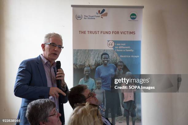 Kevin Kelly, Irish ambassador to the Netherlands, talking about the importance of the ICC's Trust Fund for Victims.