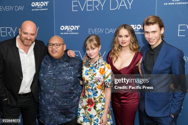 Michael Sucsy, Jacob Batalon, Angourie Rice, Debby Ryan, Owen Teague attend Every Day special screening at Metrograph.