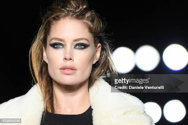 Doutzen Kroes walks the runway at the Max Mara show during Milan Fashion Week Fall/Winter 2018/19 on February 22, 2018 in Milan, Italy.