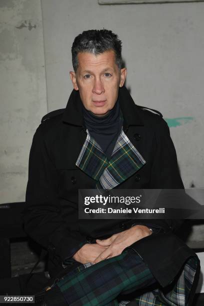 Stefano Tonchi attends the Max Mara show during Milan Fashion Week Fall/Winter 2018/19 on February 22, 2018 in Milan, Italy.