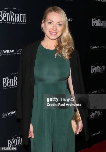 Actress Sarah Lindsey attends TheWrap's 2018 "Women, Whiskey And Wisdom" event celebrating women Oscar nominees at Teddy's at The Hollywood...