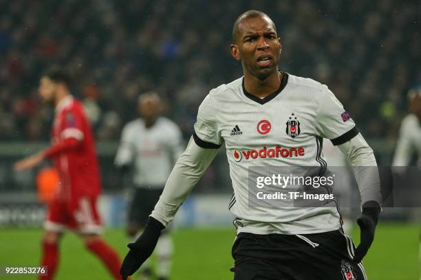 Ryan Babel of Besiktas Istanbul looks on , gestikuliert, gestik during the UEFA Champions League Round of 16 First Leg match between Bayern Muenchen...