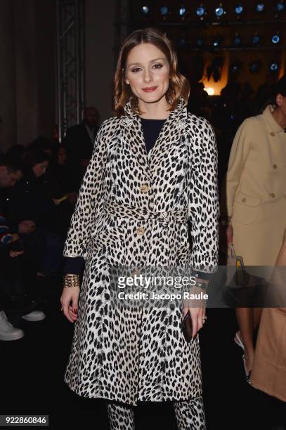 Olivia Palermo attends the Max Mara show during Milan Fashion Week Fall/Winter 2018/19 on February 22, 2018 in Milan, Italy.