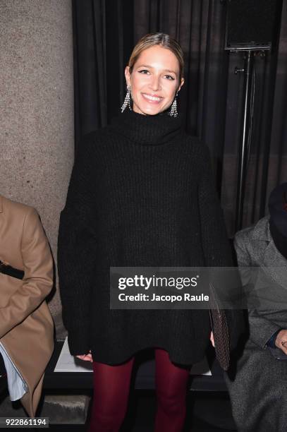 Helena Bordon attends the Max Mara show during Milan Fashion Week Fall/Winter 2018/19 on February 22, 2018 in Milan, Italy.