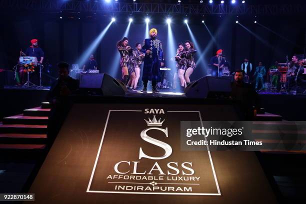 Bollywood singer Daler Mehndi during Alavish, star-studded event hosted by real estate company Saya Homes, as they announced the launch of their Saya...