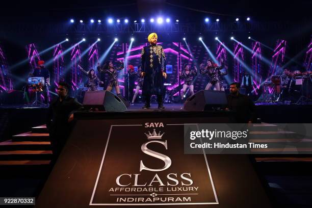 Bollywood singer Daler Mehndi during Alavish, star-studded event hosted by real estate company Saya Homes, as they announced the launch of their Saya...