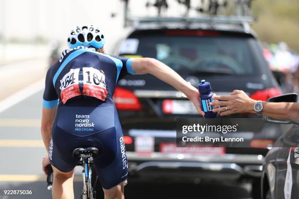 4th Abu Dhabi Tour 2018 / Stage 2 Joonas Henttala of Finland / Feed Zone / Team Novo Nordisk of The United States / Bottle / Yas Mall - Yas Beach /...