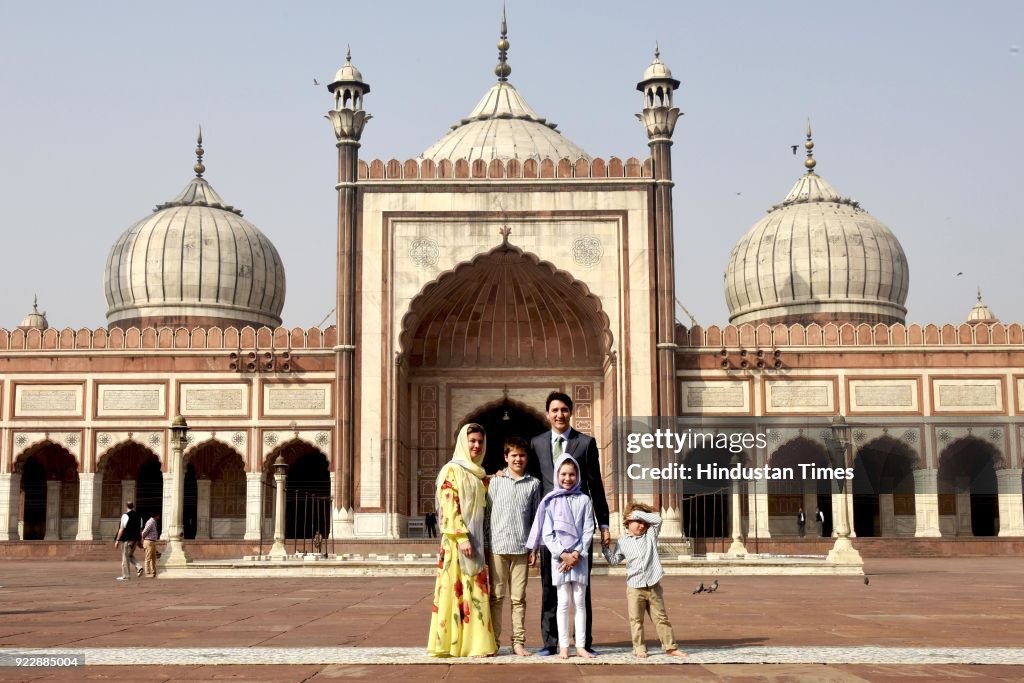 Justin Trudeau In India: Canada Prime Minister Visits Jama Masjid