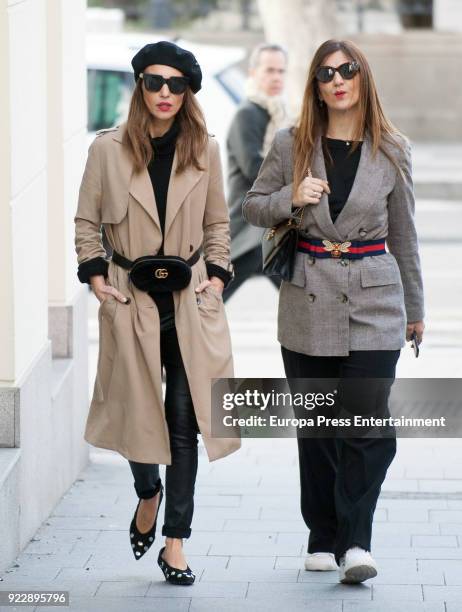 Paula Echevarria is seen on February 21, 2018 in Madrid, Spain.