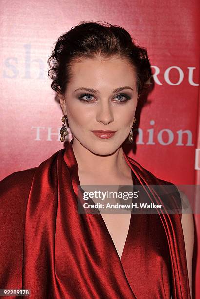 Actress Evan Rachel Wood attends Fashion Group International's 26th annual Night Of Stars at Cipriani, Wall Street on October 22, 2009 in New York...