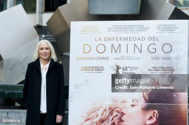 Susi Sanchez attends 'La Enfermedad Del Domingo' photocall at Princesa Cinema on February 22, 2018 in Madrid, Spain.