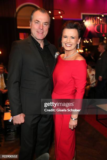 Clemens Toennies and his wife Margit Toennies during the BUNTE & BMW Festival Night 2018 on the occasion of the 68th Berlinale International Film...