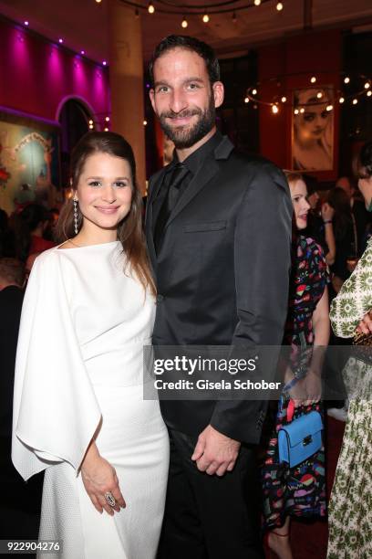 Cristina do Rego and her boyfriend Matthias Weidenhoefer during the BUNTE & BMW Festival Night 2018 on the occasion of the 68th Berlinale...