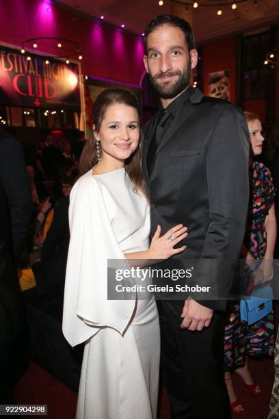 Cristina do Rego and her boyfriend Matthias Weidenhoefer during the BUNTE & BMW Festival Night 2018 on the occasion of the 68th Berlinale...