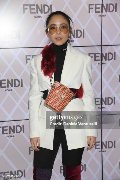 Nga Nguyen attends the Fendi show during Milan Fashion Week Fall/Winter 2018/19 on February 22, 2018 in Milan, Italy.