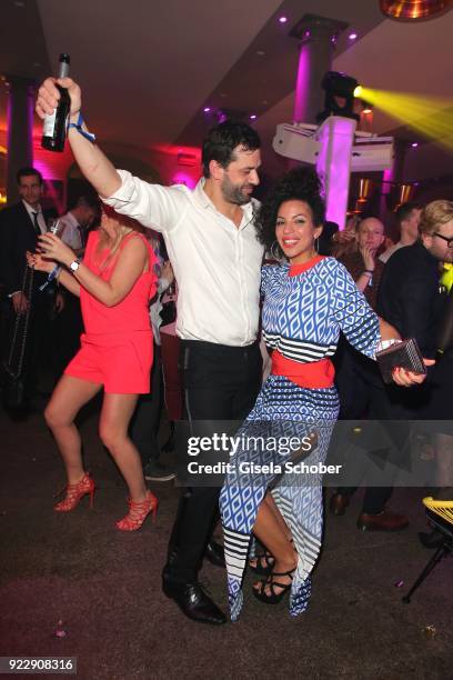 Kai Schumann and his wife Barbara Schumann during the BUNTE & BMW Festival Night 2018 on the occasion of the 68th Berlinale International Film...