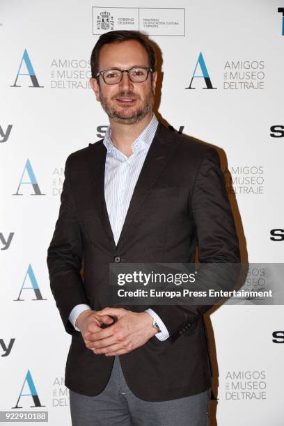 Javier Maroto attends the 'El armario de Carmen Lomana' opening exhibition at Costume museum on February 21, 2018 in Madrid, Spain.