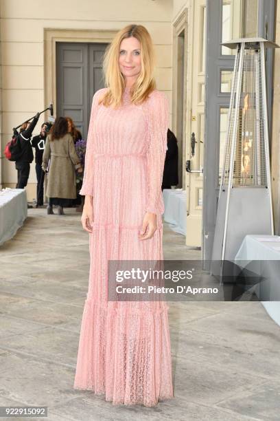 Filippa Lagerback attends the Luisa Beccaria show during Milan Fashion Week Fall/Winter 2018/19 on February 22, 2018 in Milan, Italy.