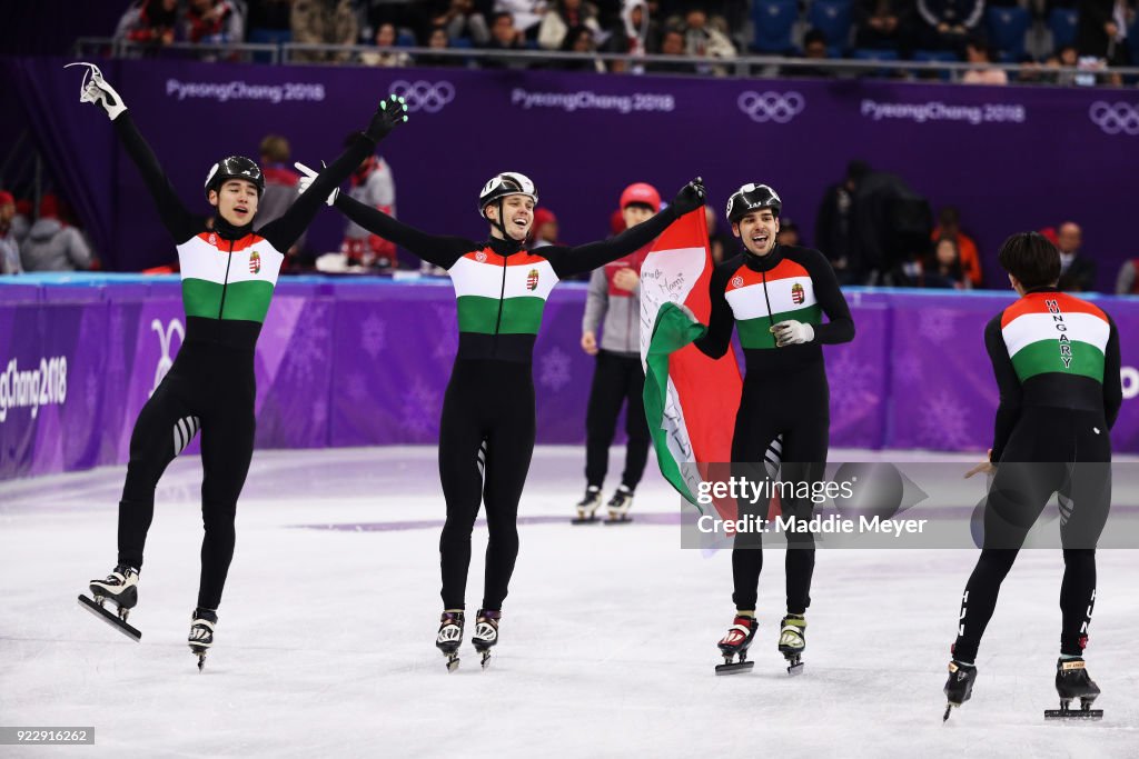 Short Track Speed Skating - Winter Olympics Day 13