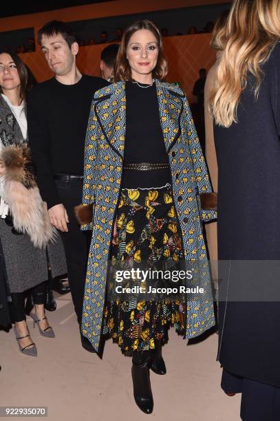 Olivia Palermo attends the Fendi show during Milan Fashion Week Fall/Winter 2018/19 on February 22, 2018 in Milan, Italy.