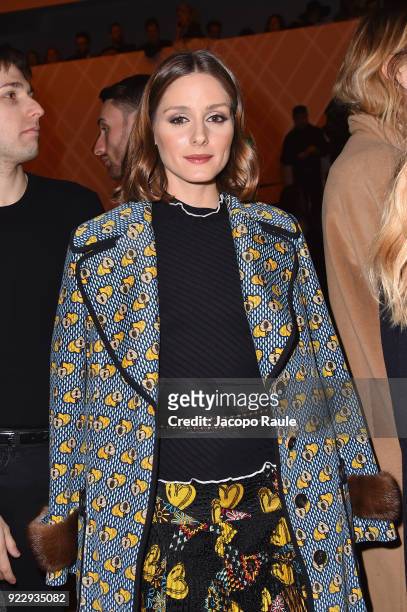 Olivia Palermo attends the Fendi show during Milan Fashion Week Fall/Winter 2018/19 on February 22, 2018 in Milan, Italy.