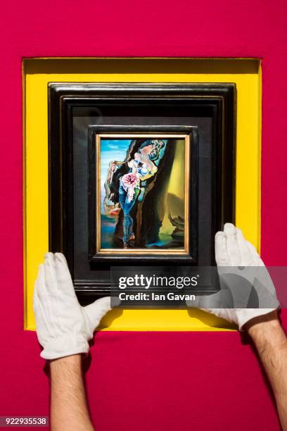 Salvadore Dali's Gradiva goes on view during the press call before an auction dedicated to Impressionist artworks at Sotheby's on February 22, 2018...