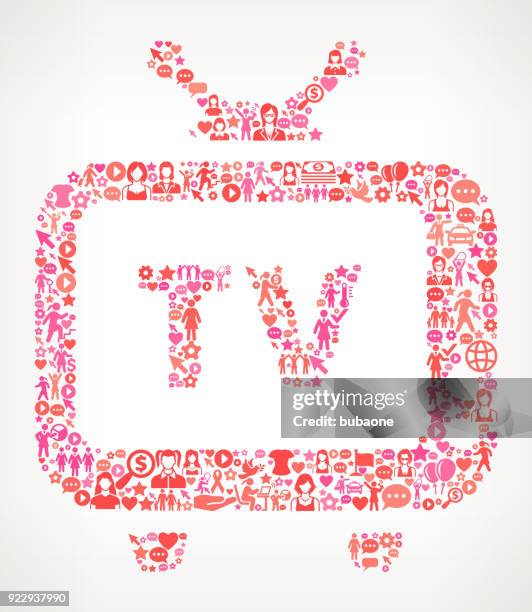 fernsehen die rechte der frauen und mädchen power symbol muster - power television show stock-grafiken, -clipart, -cartoons und -symbole