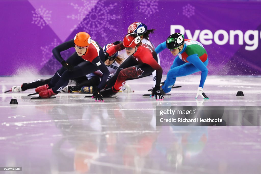 Short Track Speed Skating - Winter Olympics Day 13