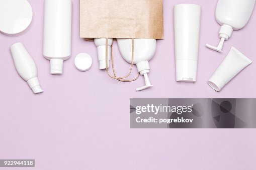 Buying cosmetics concept with copy space Buying cosmetics concept with copy space