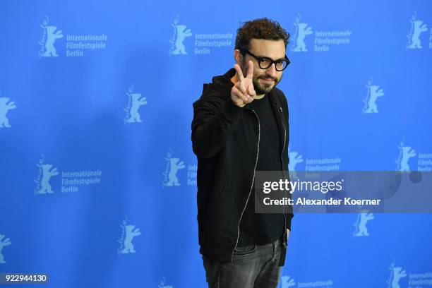 Alonso Ruizpalacios poses at the 'Museum' photo call during the 68th Berlinale International Film Festival Berlin at Grand Hyatt Hotel on February...