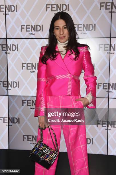 Alessandra Airo attends the Fendi show during Milan Fashion Week Fall/Winter 2018/19 on February 22, 2018 in Milan, Italy.