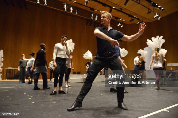 Dancer/choreographer Christopher Wheeldon is photographed for Boston Globe on September 23, 2016 during a rehearsal for "An American in Paris" at the...
