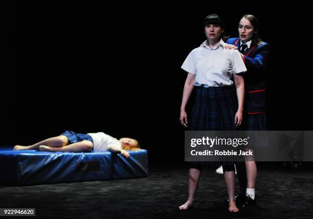 Harriet Gordon-Anderson, Arielle Gray and Elizabeth Nabben in Malthouse Theatre / Black Swan State Theatre's production of Joan Lindsay's Picnic at...
