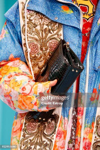 Bag detail at the Gucci show during Milan Fashion Week Fall/Winter 2018/19 on February 21, 2018 in Milan, Italy.