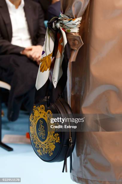 Bag detail at the Gucci show during Milan Fashion Week Fall/Winter 2018/19 on February 21, 2018 in Milan, Italy.