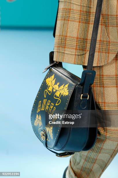 Bag detail at the Gucci show during Milan Fashion Week Fall/Winter 2018/19 on February 21, 2018 in Milan, Italy.