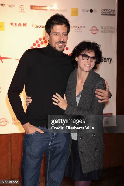 Gaetano Bruno and Federica Illuminati attend the Actors'Party during Day 8 of the 4th International Rome Film Festival held at the Officine Farneto...