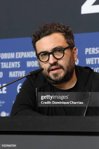 Alonso Ruizpalacios attends the 'Eldorado' premiere during the 68th Berlinale International Film Festival Berlin at Berlinale Palast on February 22,...