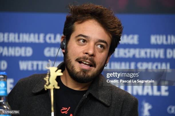 Leonardo Ortizgris attends the 'Museum' press conference during the 68th Berlinale International Film Festival Berlin at Grand Hyatt Hotel on...