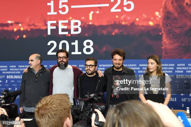 Ramiro Ruiz, Alberto Mueffelmann, Alonso Ruizpalacios, Leonardo Ortizgris and Ilse Salas attend the 'Museum' press conference during the 68th...