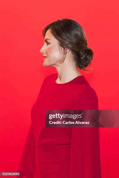 Queen Letizia of Spain attends the opening of ARCO at Ifema on February 22, 2018 in Madrid, Spain.