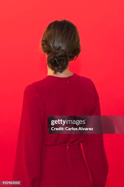 Queen Letizia of Spain attends the opening of ARCO at Ifema on February 22, 2018 in Madrid, Spain.