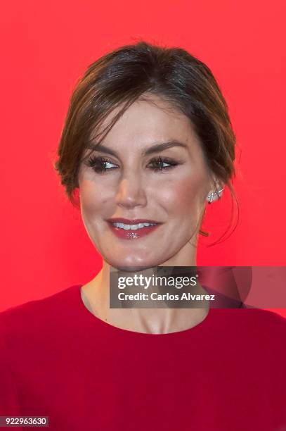 Queen Letizia of Spain attends the opening of ARCO at Ifema on February 22, 2018 in Madrid, Spain.