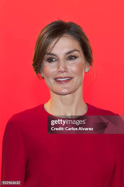 Queen Letizia of Spain attends the opening of ARCO at Ifema on February 22, 2018 in Madrid, Spain.